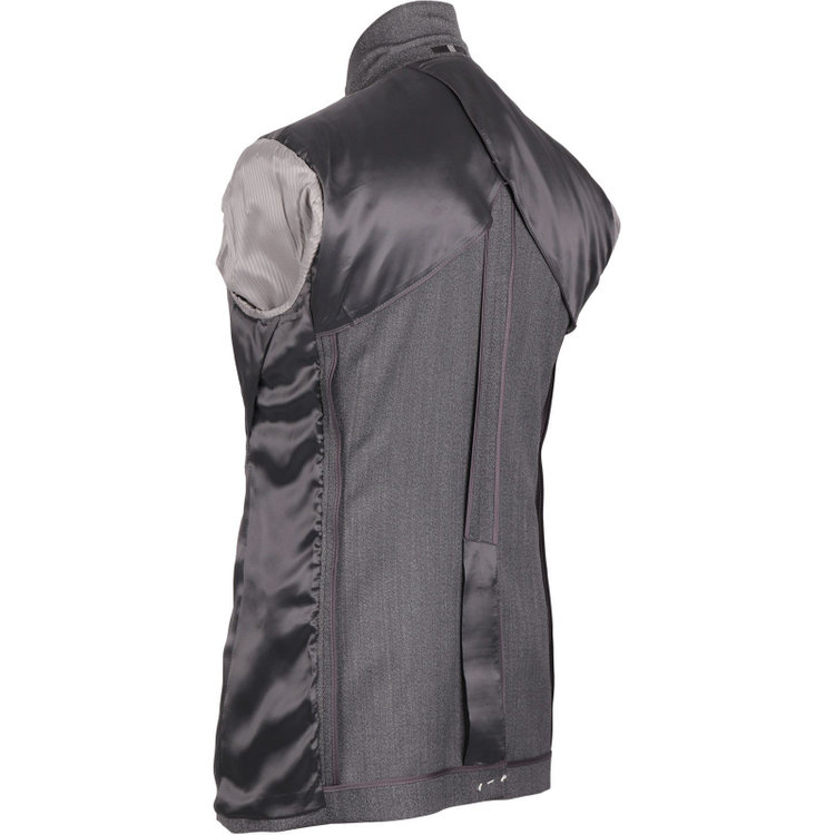 スーツセレクト 【発送在庫あり】【SLIM TAPERED_2】【秋冬】2釦シングルスリーピーススーツ 0タック/グレー/4S SUSTAINABILITY&ECOLOGY FABRIC/※パンツ裾上げ済仕様 グレー系(灰)