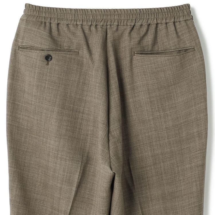 ブラックライン 【発送在庫あり】【RBC】【春夏】オーバーサイズパンツ/カーキ/ウエストシャーリング/ドローコード/4S SUSTAINABILITY&ECOLOGY FABRIC/※裾上げ済仕様 黄淡色