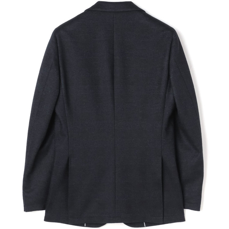 シルバーライン 【RBC】【秋冬】2釦ジャケット/ネイビー×グレンチェック/パッチポケット 紺中間