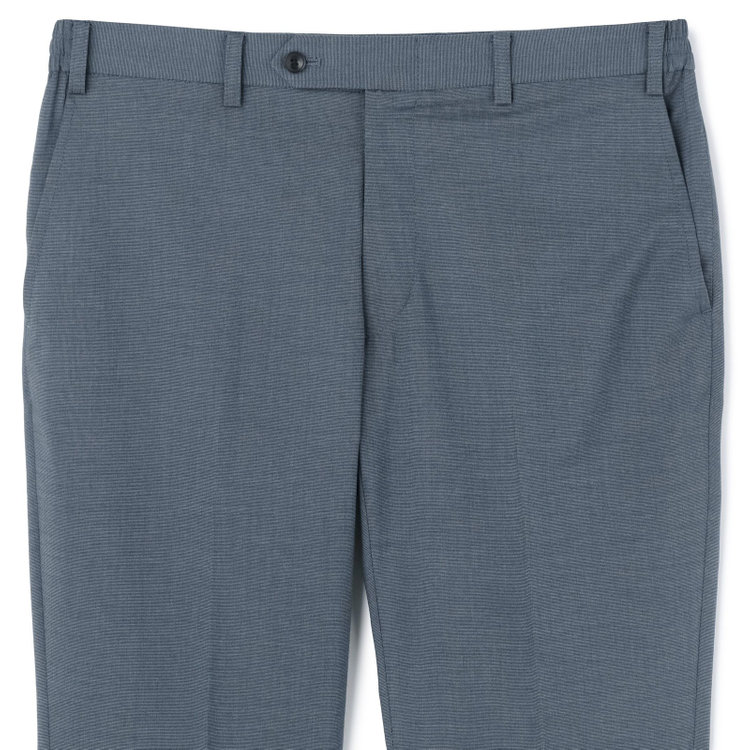 ブラックライン 【SLIM TAPERED_2】【春夏】2釦シングルスーツ 0タック/ブルー/ウエストシャーリング/4S SUSTAINABILITY&ECOLOGY FABRIC/ウォッシャブル/※パンツ裾上げ済仕様 緑中間