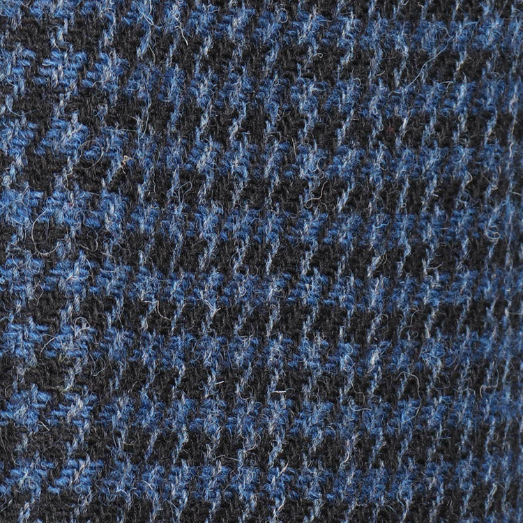 スーツセレクト 【WEB限定/OUTLET】【CLASSICO TAPERED】ウールシングルポロベルテッドコート/ネイビー×チェック+ツイード/Harris Tweed hand woven in the outer hebrides of scotland ネイビー系(紺)