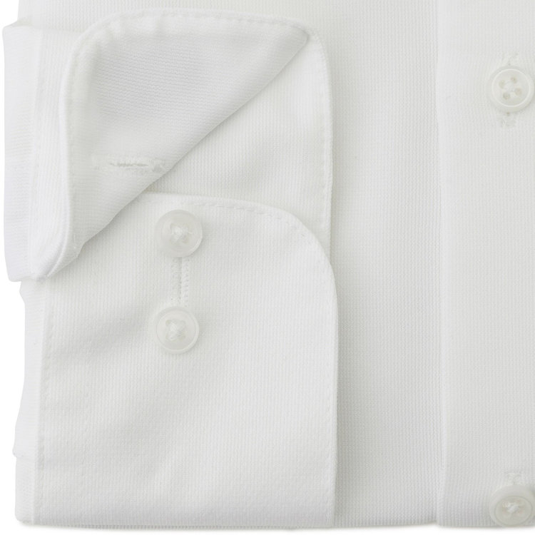 ブラックライン 【発送在庫あり】【WEB限定】【BLACK LINE】ワイドカラーワイシャツ/ホワイト/「4S」スーパーノンアイロン・ストレッチ 白