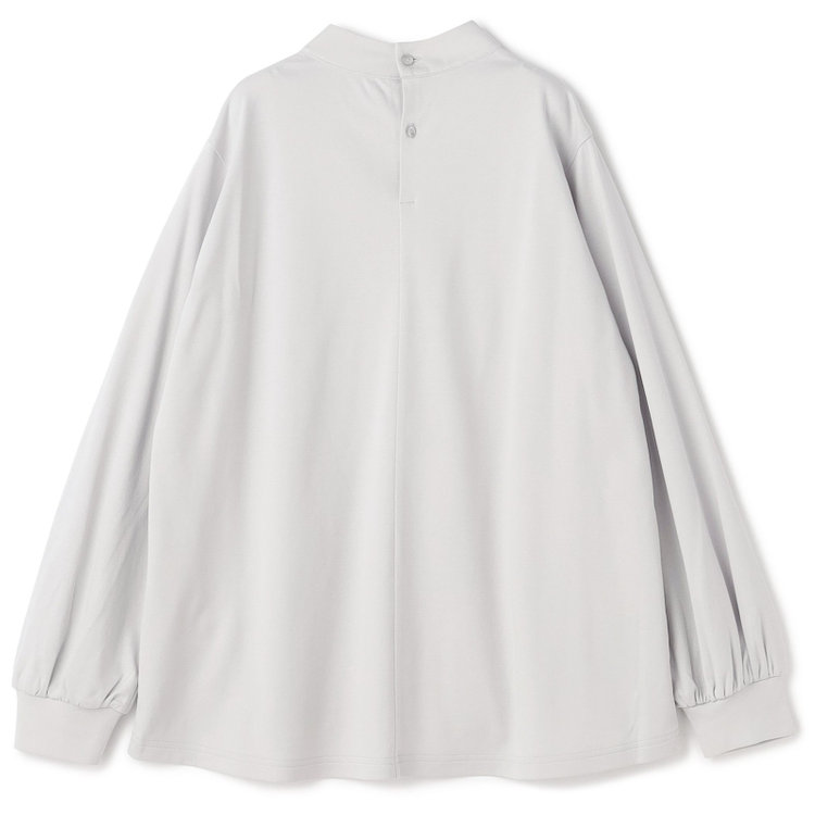 シルバーライン  【SL/長袖】モックネック/バルーン袖/グレー/「2WAYストレッチ」「ウォッシャブル可能」「汗じみ軽減」 グレー淡色