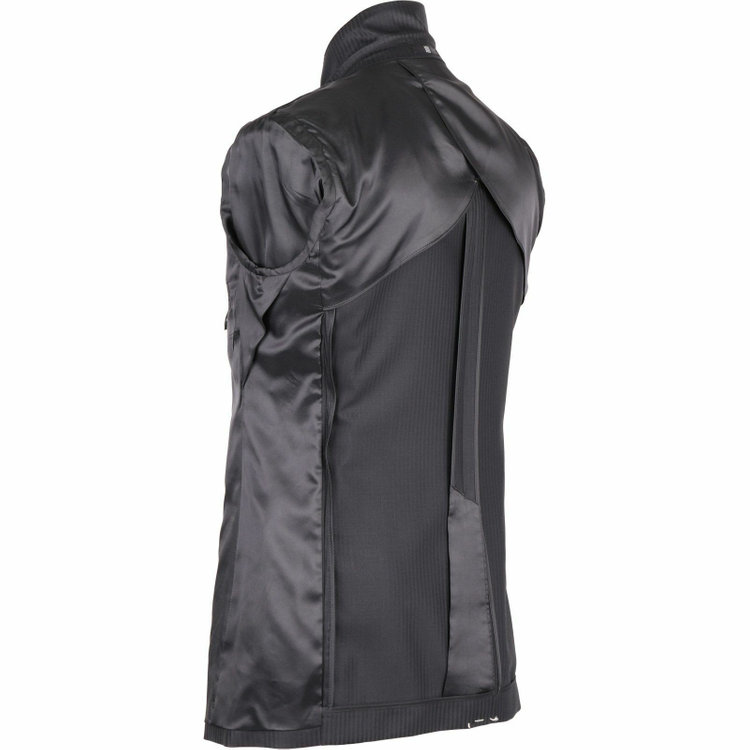 スーツセレクト 【WEB限定/OUTLET】【SLIM TAPERED_2】【年間】2釦シングルスリーピーススーツ 0タック/ブラック×シャドーストライプ ブラック系(黒)