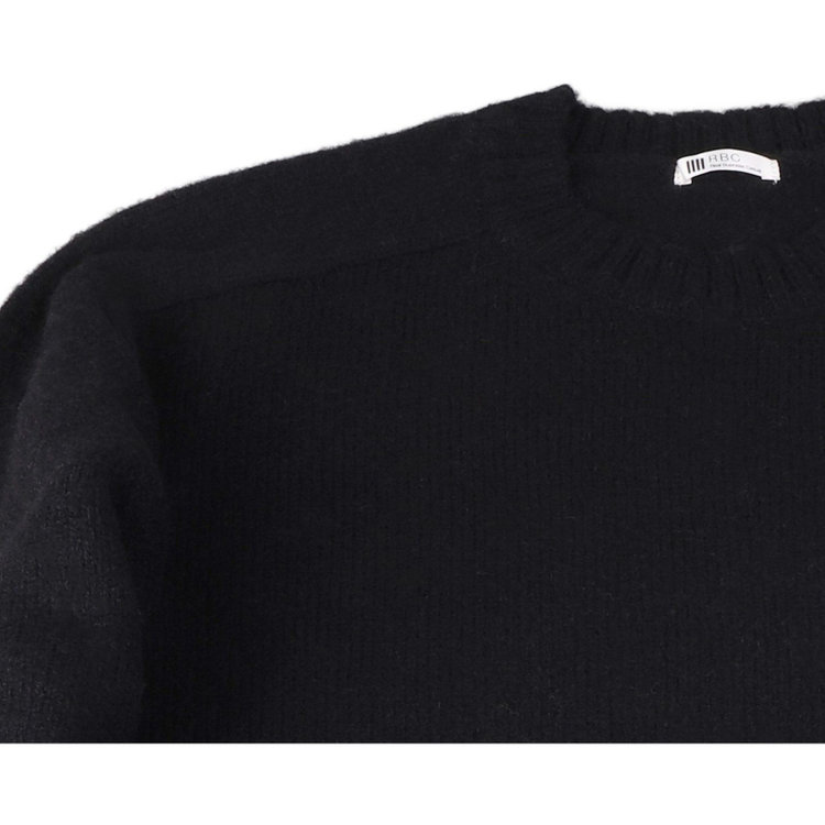 スーツセレクト 【RBC】【秋冬】ウールクルーネックニットセーター/ブラック ブラック系(黒)