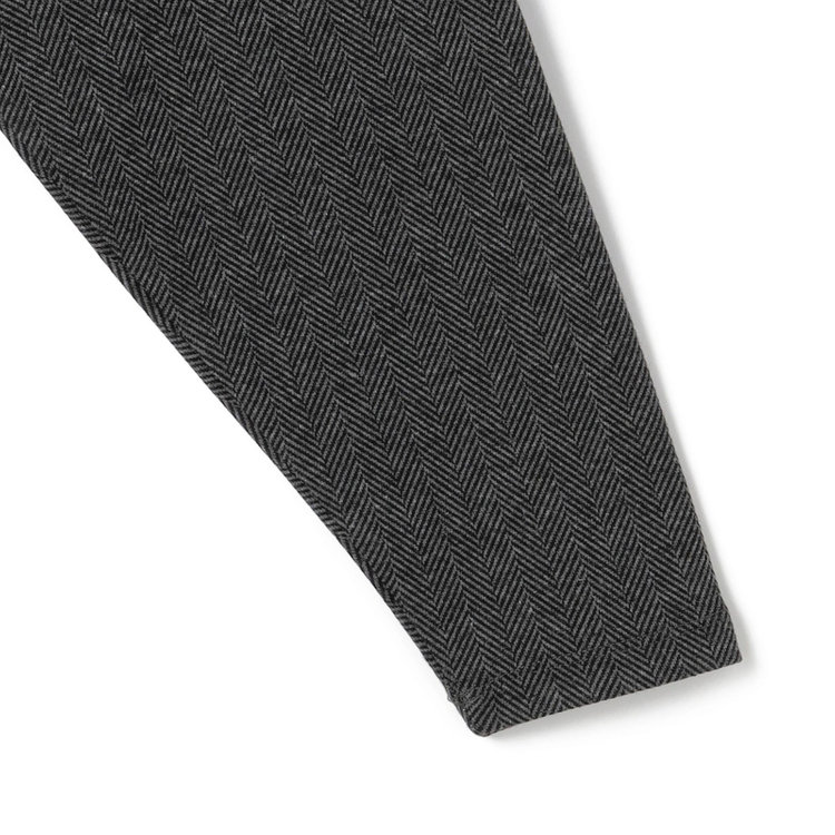 スーツセレクト 【発送在庫あり】【RBC】【秋冬】オフタートルネックニット/グレー×ヘリンボーン グレー中間