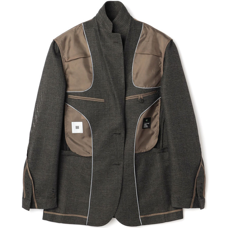 シルバーライン 【5DAYS CLOSET】【RBC】【春夏】2釦シングルジャケット/カーキ×チェック/4S SUSTAINABILITY&ECOLOGY FABRIC その他