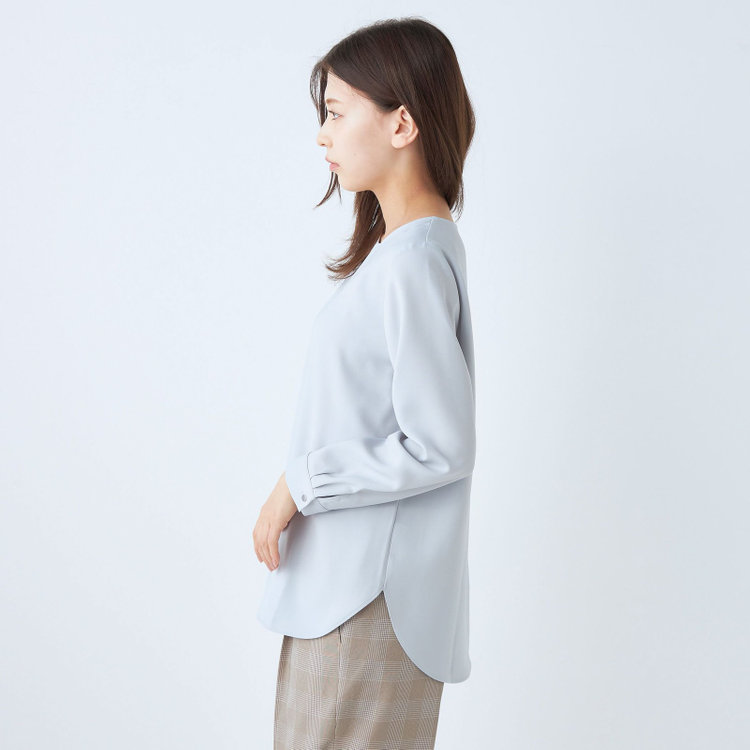 シルバーライン  【SL/長袖】クルーネック/ブルー 青淡色