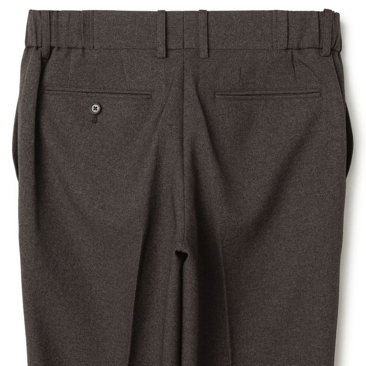 シルバーライン 【RBC】【秋冬】3釦段返りシングルスーツ 2タック/ブラウン/パッチポケット/ドローコード&ウエストシャーリング/※パンツ裾上げ済仕様 茶濃色