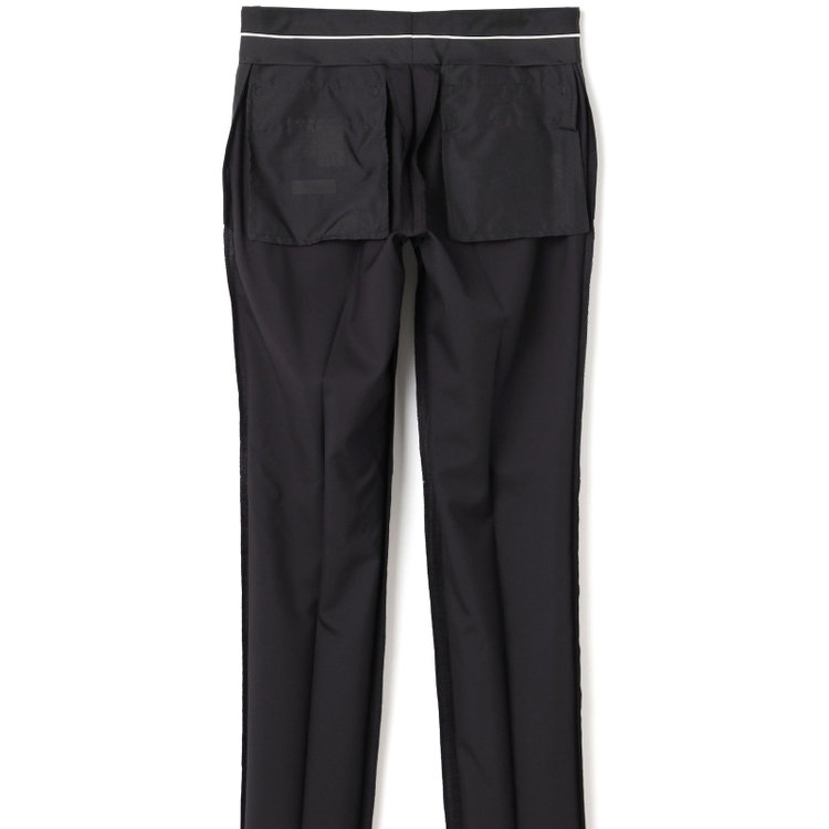 ブラックライン 【SLIM TAPERED_2】【年間】スペアパンツ付き/2釦シングルスーツ 0タック/ブラック×ソリッド/THE RECRUIT STYLE/SHOWER CLEAN/※裾上げ必要 黒