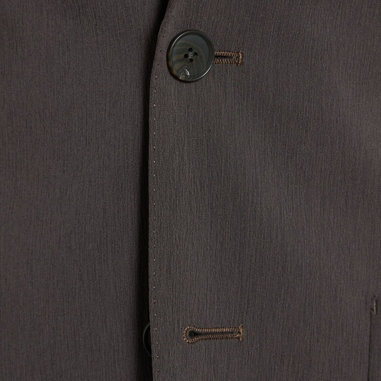 シルバーライン 【5DAYS CLOSET】【RBC】【春夏】2釦シングルジャケット/ブラウン×楊柳/パッチポケット/4S SUSTAINABILITY&ECOLOGY FABRIC 茶中間