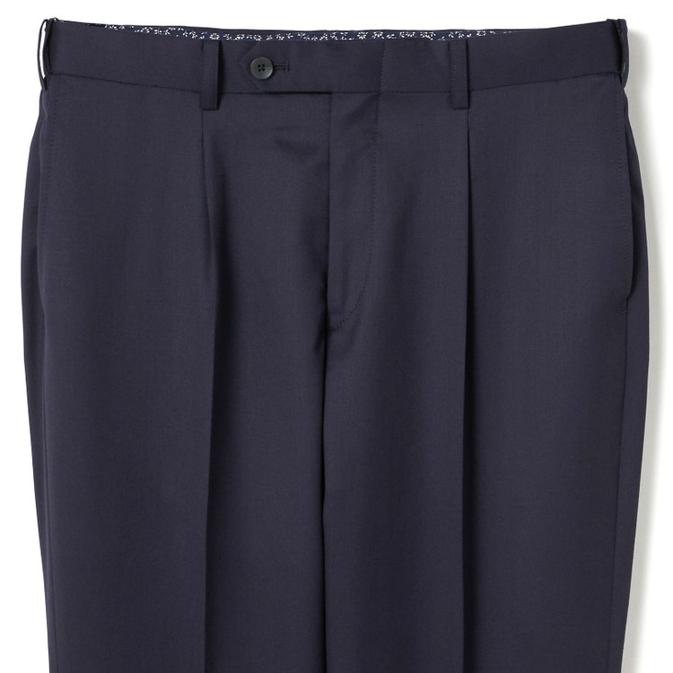 シルバーライン 【CLASSICO TAPERED】【年間】2釦シングルスーツ 1タック/ネイビー/※裾上げ必要 紺中間
