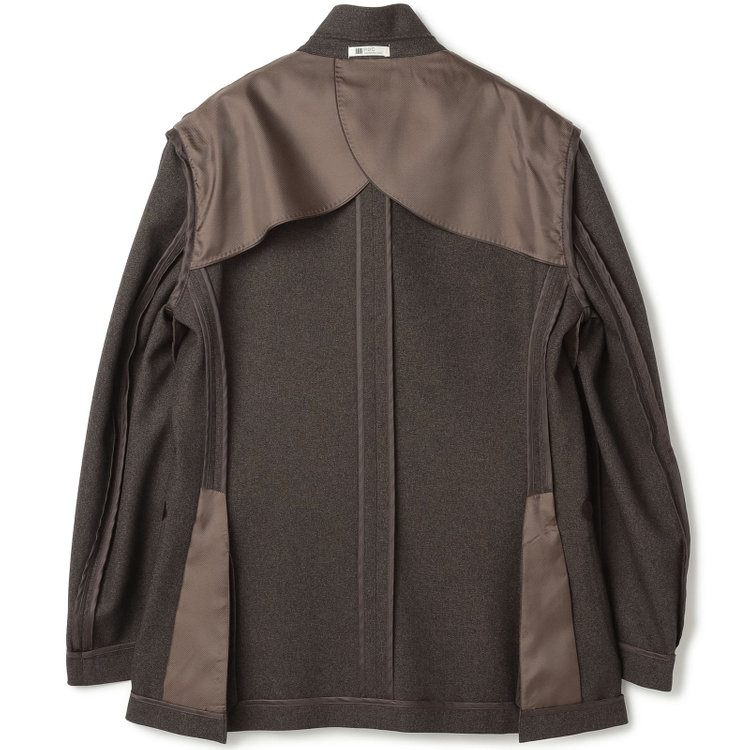 シルバーライン 【RBC】【秋冬】3釦段返りシングルスーツ 2タック/ブラウン/パッチポケット/ドローコード&ウエストシャーリング/※パンツ裾上げ済仕様 茶濃色