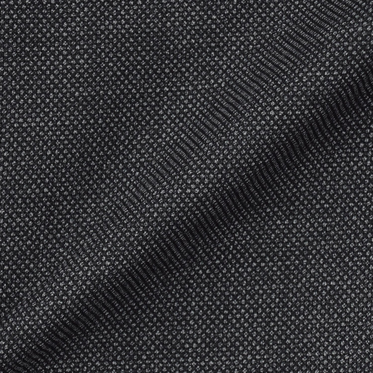 ブラックライン 【SLIM TAPERED_2】【秋冬】2釦シングルスーツ 0タック/グレー×バーズアイ/ウエストシャーリング/4S SUSTAINABILITY&ECOLOGY FABRIC/※パンツ裾上げ済仕様 グレー中間