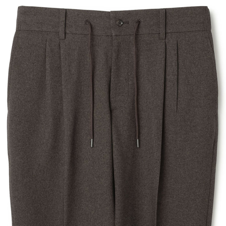 シルバーライン 【RBC】【秋冬】3釦段返りシングルスーツ 2タック/ブラウン/パッチポケット/ドローコード&ウエストシャーリング/※パンツ裾上げ済仕様 茶濃色