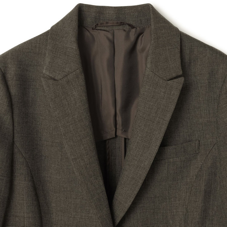 シルバーライン 【RELAX TAPERED_2】【秋冬】1釦シングルテーパードパンツスーツ/ブラウン/ウォッシャブル/4S SUSTAINABILITY&ECOLOGY FABRIC/※パンツ裾上げ済仕様 茶中間