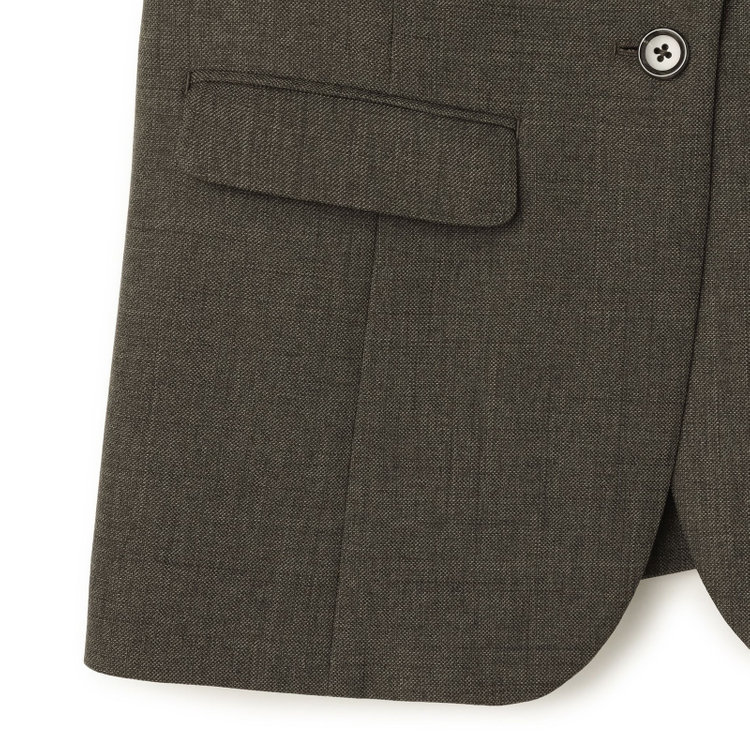 シルバーライン 【RELAX TAPERED_2】【秋冬】1釦シングルテーパードパンツスーツ/ブラウン/ウォッシャブル/4S SUSTAINABILITY&ECOLOGY FABRIC/※パンツ裾上げ済仕様 茶中間