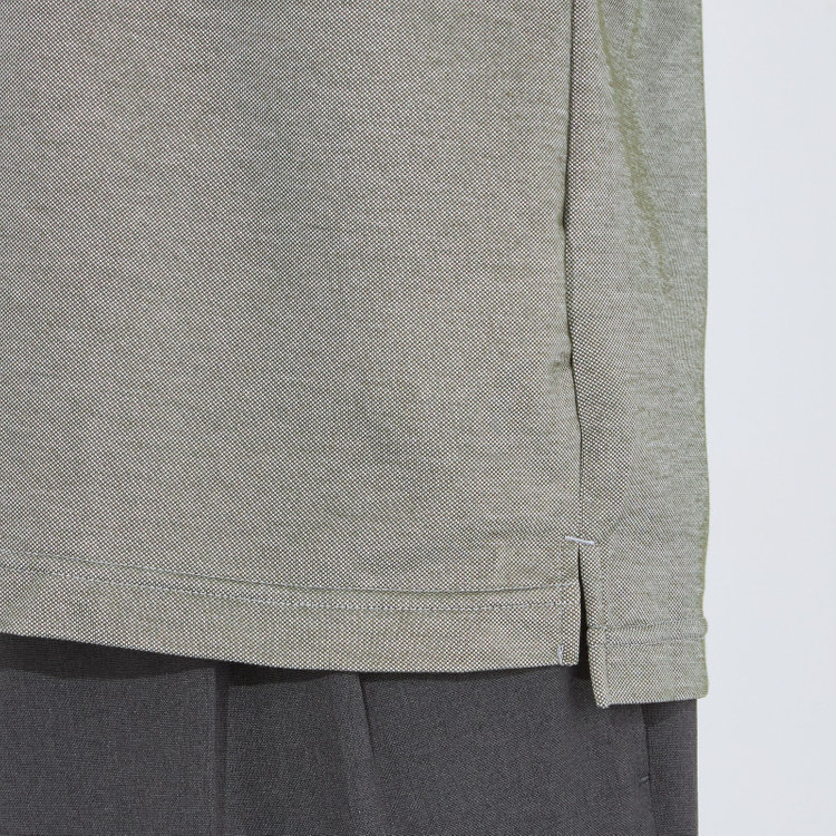 SUIT SELECT　アウトレット 【WEB限定/OUTLET/汚れ・キズ等有】【RBC/五分袖】カッタウェイビズポロシャツ プルオーバータイプ/カーキ/4S コットンブレンド 黄淡色