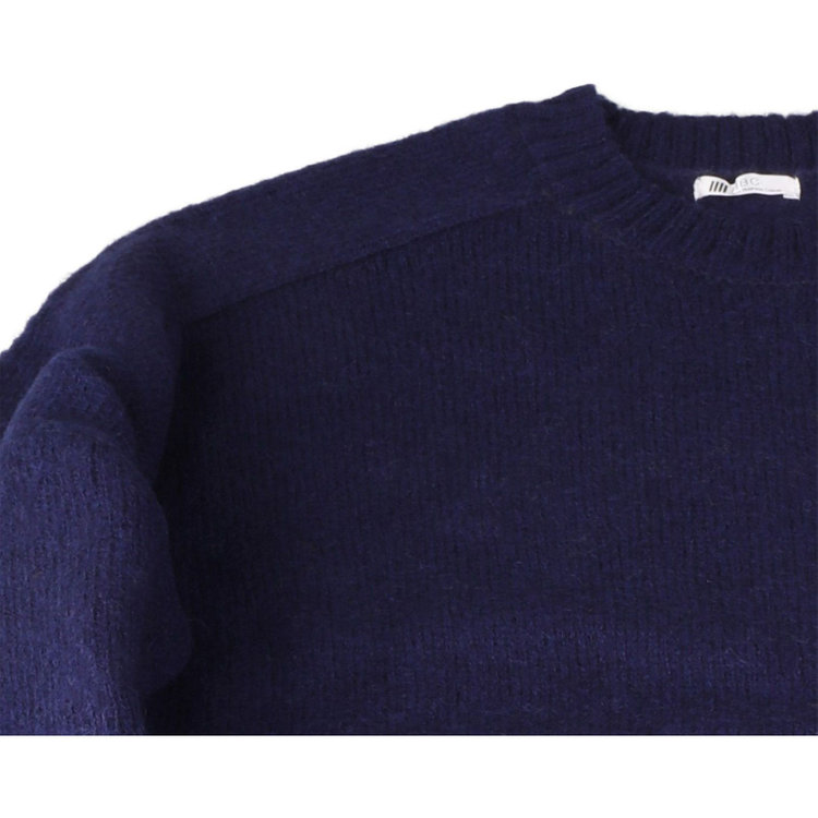 スーツセレクト 【発送在庫あり】【RBC】【秋冬】ウールクルーネックニットセーター/ネイビー ネイビー系(紺)