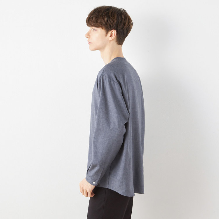 スーツセレクト 【RBC/長袖】プルオーバーシャツ/ネイビー 紺中間