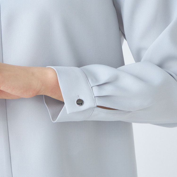 シルバーライン  【SL/長袖】クルーネック/ブルー 青淡色