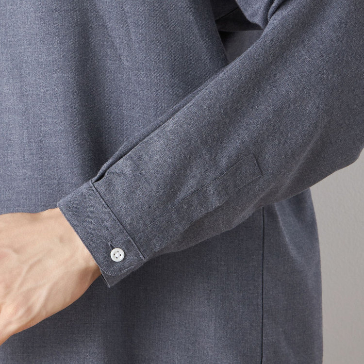 スーツセレクト 【RBC/長袖】プルオーバーシャツ/ネイビー 紺中間