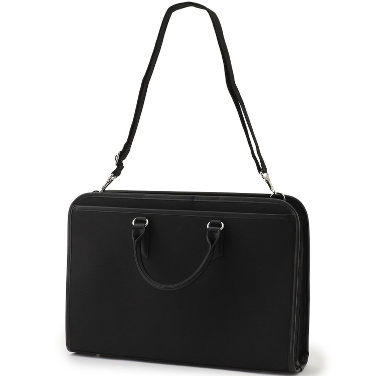 スーツセレクト ブリーフケース/ブラック/ショルダーストラップ付き 黒