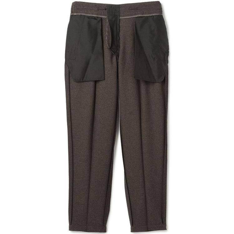 シルバーライン 【RBC】【秋冬】3釦段返りシングルスーツ 2タック/ブラウン/パッチポケット/ドローコード&ウエストシャーリング/※パンツ裾上げ済仕様 茶濃色