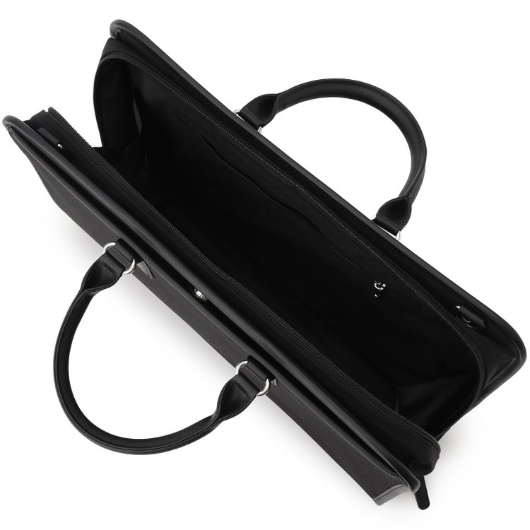 スーツセレクト ブリーフケース/ブラック/ショルダーストラップ付き 黒