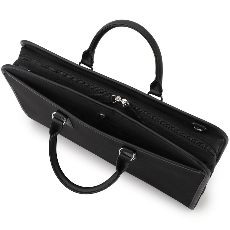 スーツセレクト ブリーフケース/ブラック/ショルダーストラップ付き 黒