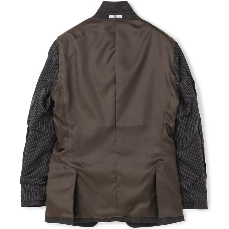 シルバーライン 【発送在庫あり】【CLASSICO TAPERED】【秋冬】2釦シングルスーツ 1タック/ブラウン×チェック/REDA ACTIVE/NEW ZEALAND MERINO/SHOWER CLEAN/※裾上げ必要 茶濃色