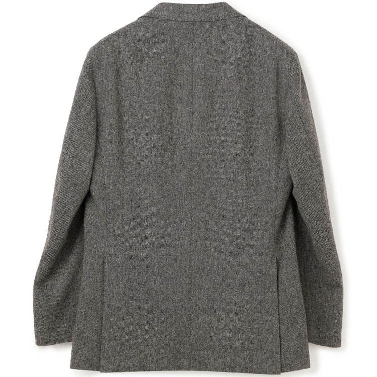 シルバーライン 【Take.it.easy】3釦段返りジャケット/グレー×ドネガルツイード グレー濃色