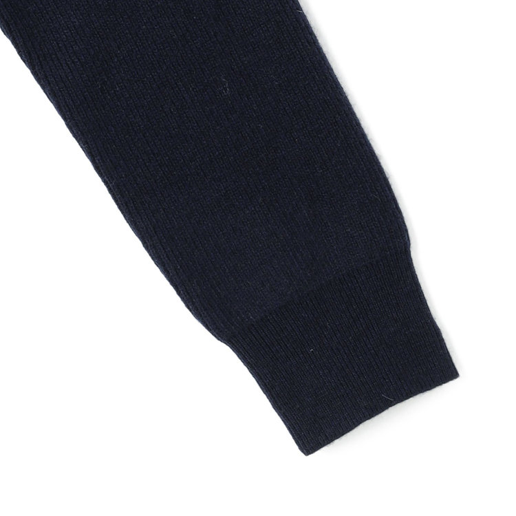 ソノタ 【RBC】【秋冬】片畦編みウールブレンド ミドルウエイトタートルネックニットセーター/ネイビー 紺中間