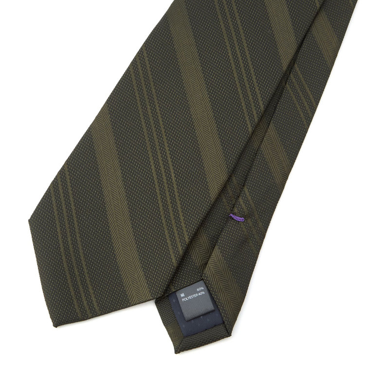 シルバーライン 【SILVER LINE】シルクブレンドストライプネクタイ 8.0cm幅/グリーン その他