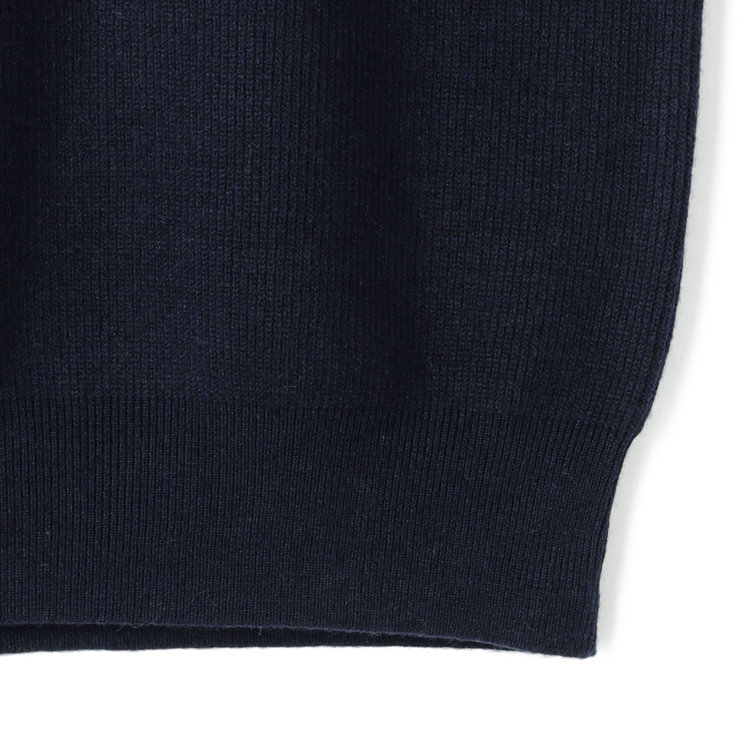 ソノタ 【RBC】【秋冬】片畦編みウールブレンド ミドルウエイトタートルネックニットセーター/ネイビー 紺中間