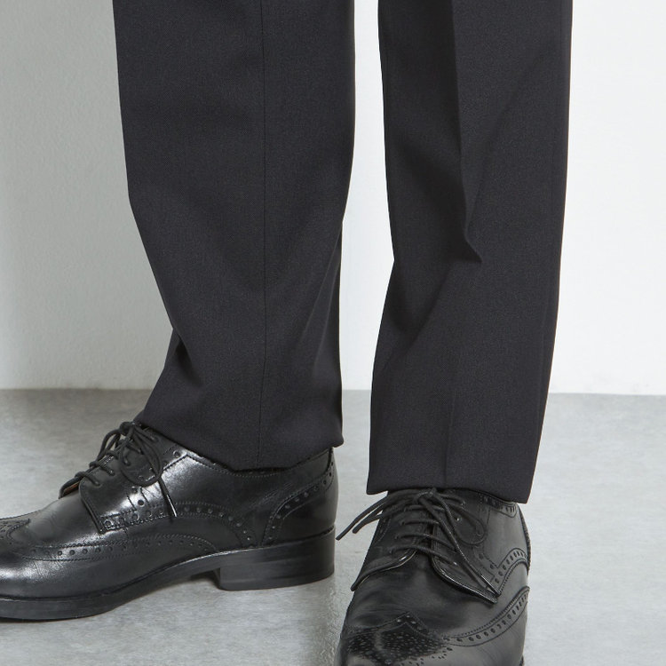 シルバーライン 【CLASSICO TAPERED】【春夏】1タックテーパードパンツ/ネイビー/ウエストムーブ仕様/4S SUSTAINABILITY&ECOLOGY FABRIC/※裾上げ済仕様 紺濃色