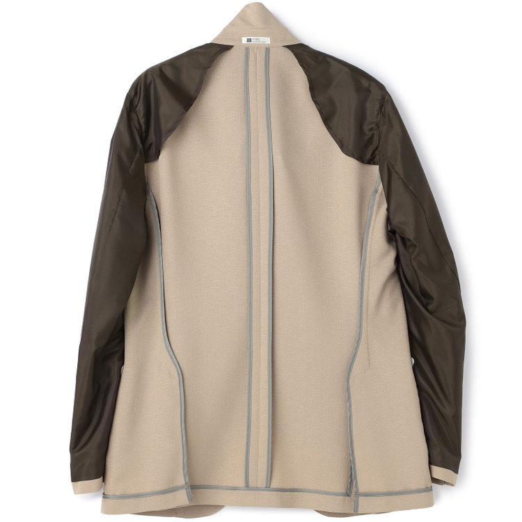 シルバーライン 【5DAYS CLOSET】【RBC】【春夏】2釦シングルジャケット/ベージュ/パッチポケット/4S SUSTAINABILITY&ECOLOGY FABRIC 茶淡色