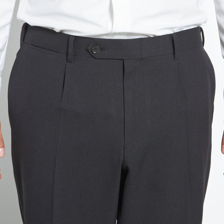 シルバーライン 【CLASSICO TAPERED】【春夏】1タックテーパードパンツ/ネイビー/ウエストムーブ仕様/4S SUSTAINABILITY&ECOLOGY FABRIC/※裾上げ済仕様 紺濃色