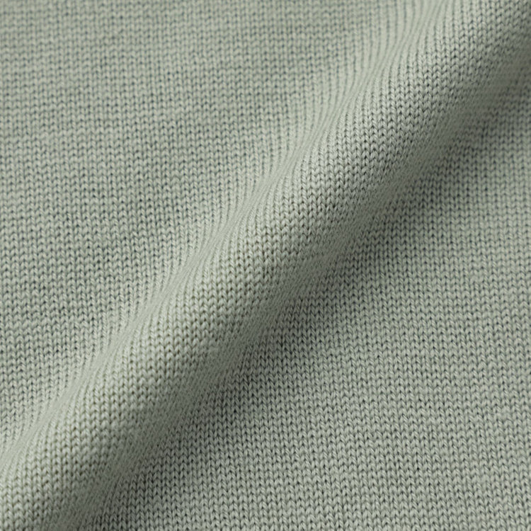 スーツセレクト 【発送在庫あり】【RBC】【秋冬】ウールモックネックニットセーター/ライトグリーン/ZEGNA BARUFFA/マシンウォッシャブル 緑淡色