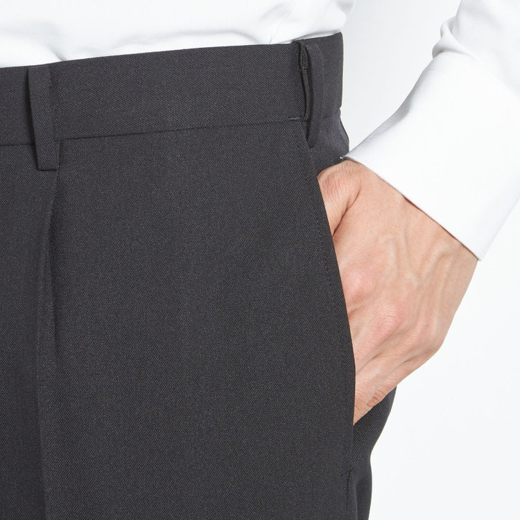 シルバーライン 【CLASSICO TAPERED】【春夏】1タックテーパードパンツ/ネイビー/ウエストムーブ仕様/4S SUSTAINABILITY&ECOLOGY FABRIC/※裾上げ済仕様 紺濃色