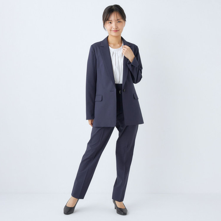 SUIT SELECT　アウトレット 【WEB限定/OUTLET/汚れ・キズ等有】【SILVER LINE/5分袖】2WAYチェーンビジュー付きプルオーバー/ホワイト 白