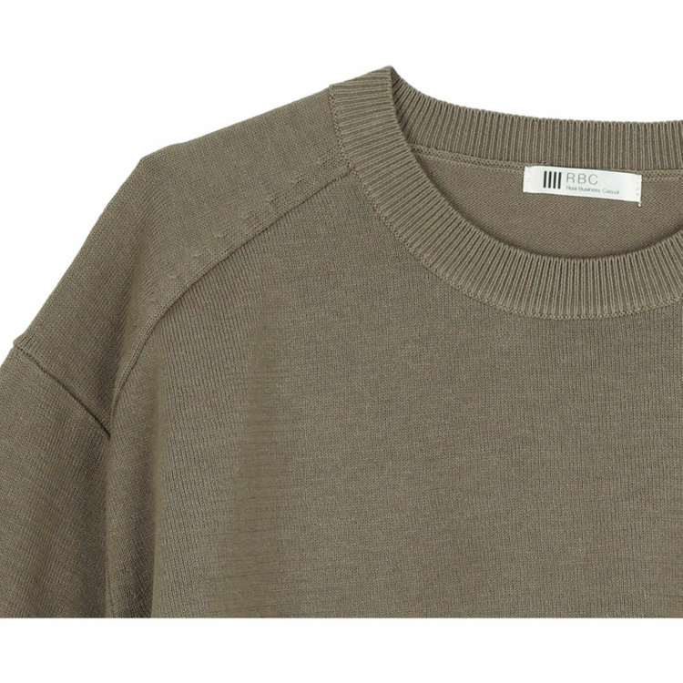 スーツセレクト 【WEB限定/OUTLET】【発送在庫あり】【RBC】【半袖】ニットTシャツ/カーキ カーキ系(濃緑)