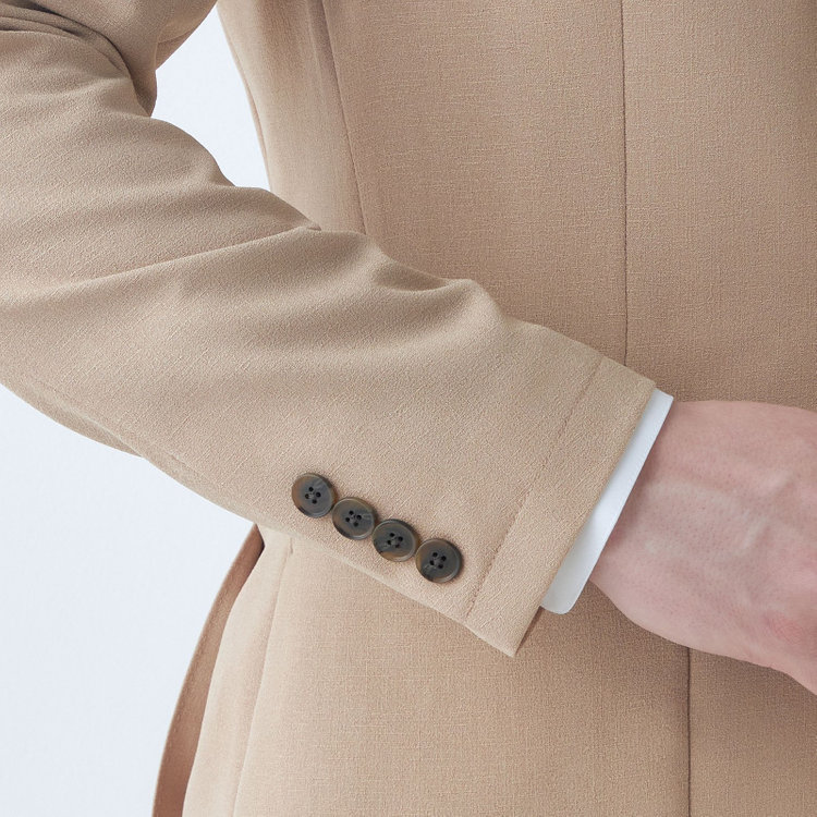 シルバーライン 【5DAYS CLOSET】【RBC】【春夏】2釦シングルジャケット/ベージュ/パッチポケット/4S SUSTAINABILITY&ECOLOGY FABRIC 茶淡色