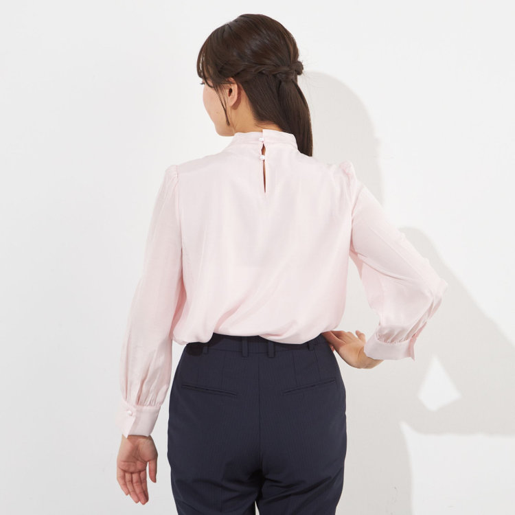 サマンサ 【SUIT SELECT×Samantha Thavasa】【長袖】リボンブラウス/ピンク 赤淡色