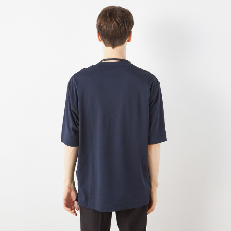 シルバーライン 【発送在庫あり】【スーツ屋が作った】BIZ Tシャツ/ネイビー 青濃色