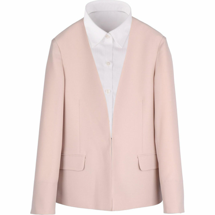 スーツセレクト 【WEB限定/OUTLET】【RELAX TAPERED】【年間】ノーカラージャケット/ベージュ/ウォッシャブル ベージュ系(薄茶)