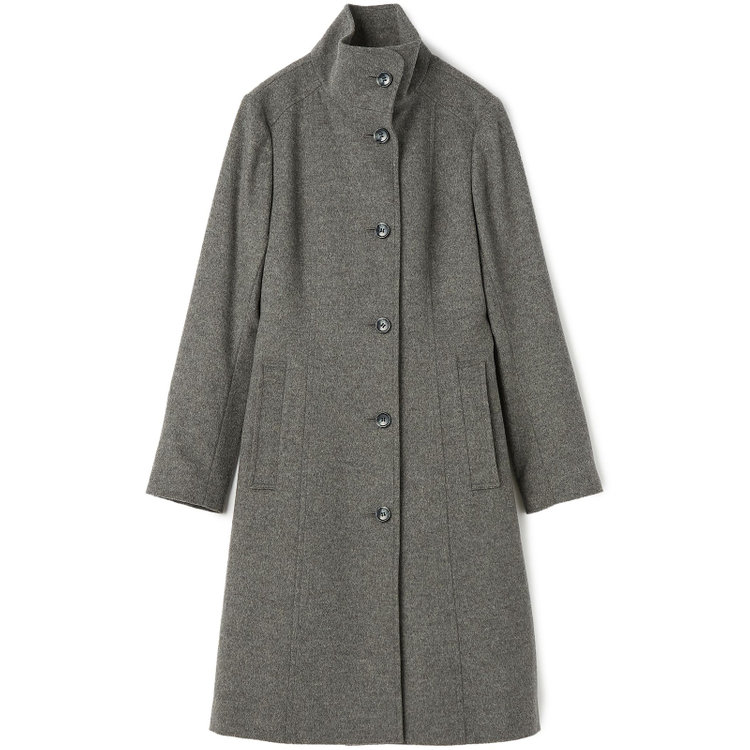 シルバーライン 【SL】ウールスタンドカラーベルテッドコート/グレー グレー中間
