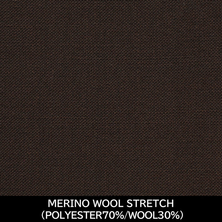 スーツセレクト 【国内縫製】【MEN'S】【パターンオーダー】【CLASSICO TAPERED S】【春夏】スーツ/ブラウン/MERINO WOOL STRETCH (POLYESTER70%/WOOL30%) 茶濃色