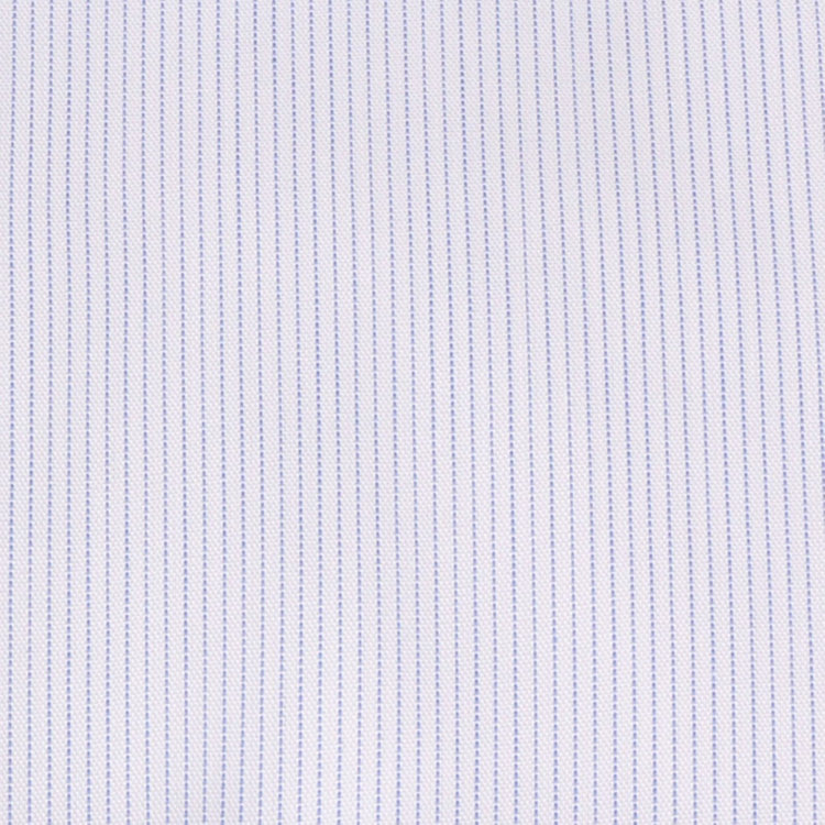 ブラックライン 【WEB限定/OUTLET】【SILVER LINE】【形態安定】ワイドドレスワイシャツ/ホワイト×ブルーストライプ/Oil guard ブルー系(青)