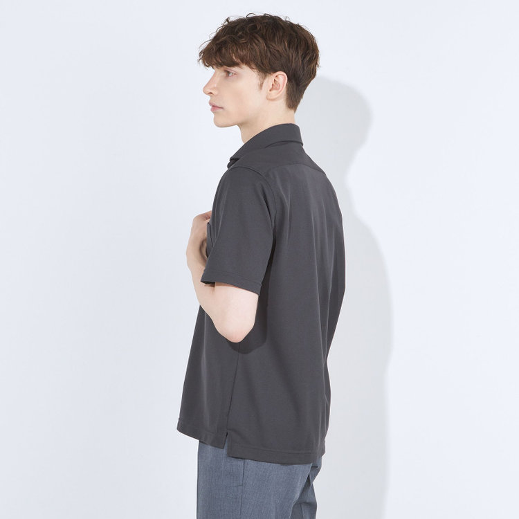 シルバーライン 【発送在庫あり】【WEB限定】【RBC/半袖】カッタウェイビズポロシャツ プルオーバータイプ/ダークグレー/4S グレー中間